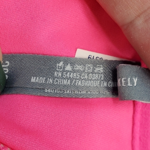 Aerie 36C hot pink and yellow polka dot halter bikini top - Picture 7 of 14